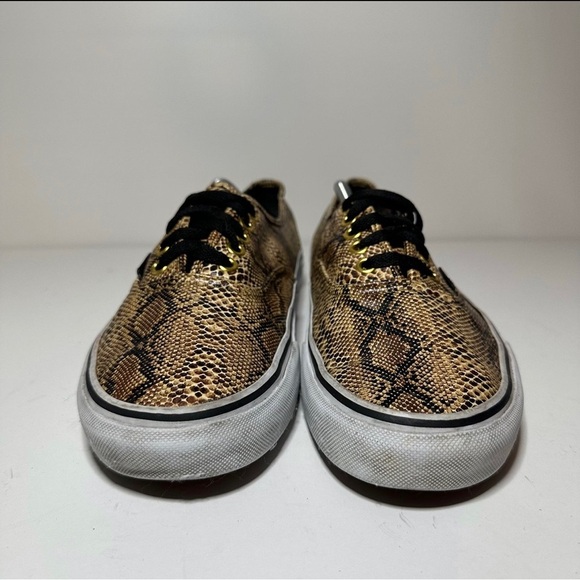 Vans Off the Wall Authentic Snakeskin Print Skate Shoes Women Size 9 (206 Box 24 - Picture 5 of 9